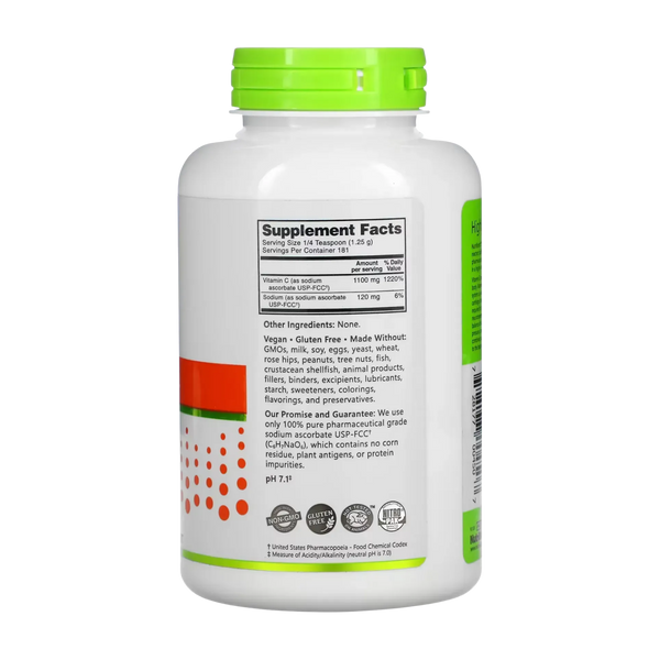 Sodium Ascorbate -Вітамін С буферизований. 227g (8oz) NutriBiotic&reg; 2022-10-2573 фото