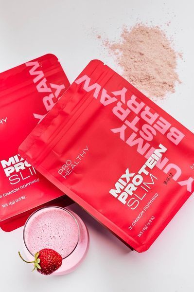 Mix Protein slim Yummу Strawberry 5 порцій 40925 фото