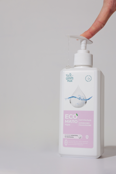 Екомило рідке оливково-ланолінове з дозатором ecosoap фото